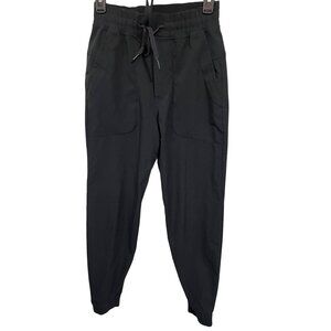 Lululemon Men’s Black Drawstring Ribbed Jogger Pants XS